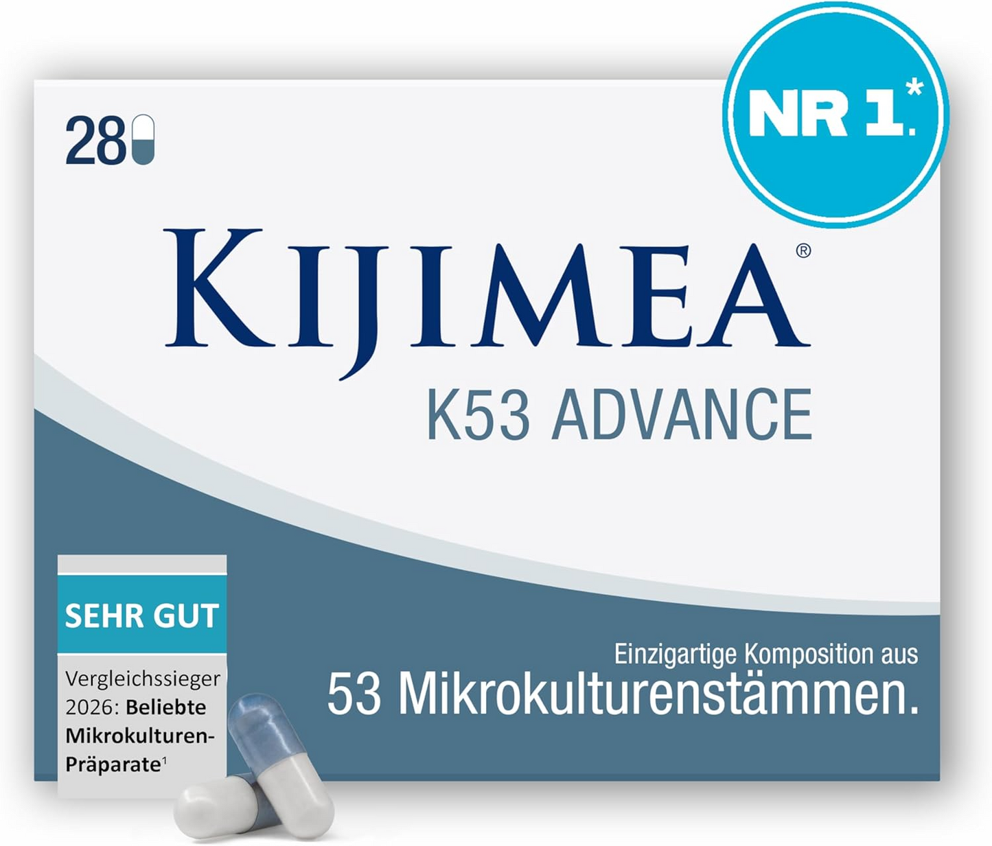 Kijimea K53 Advance | 53-Strain Probiotic, 500B+ CFU per Pack